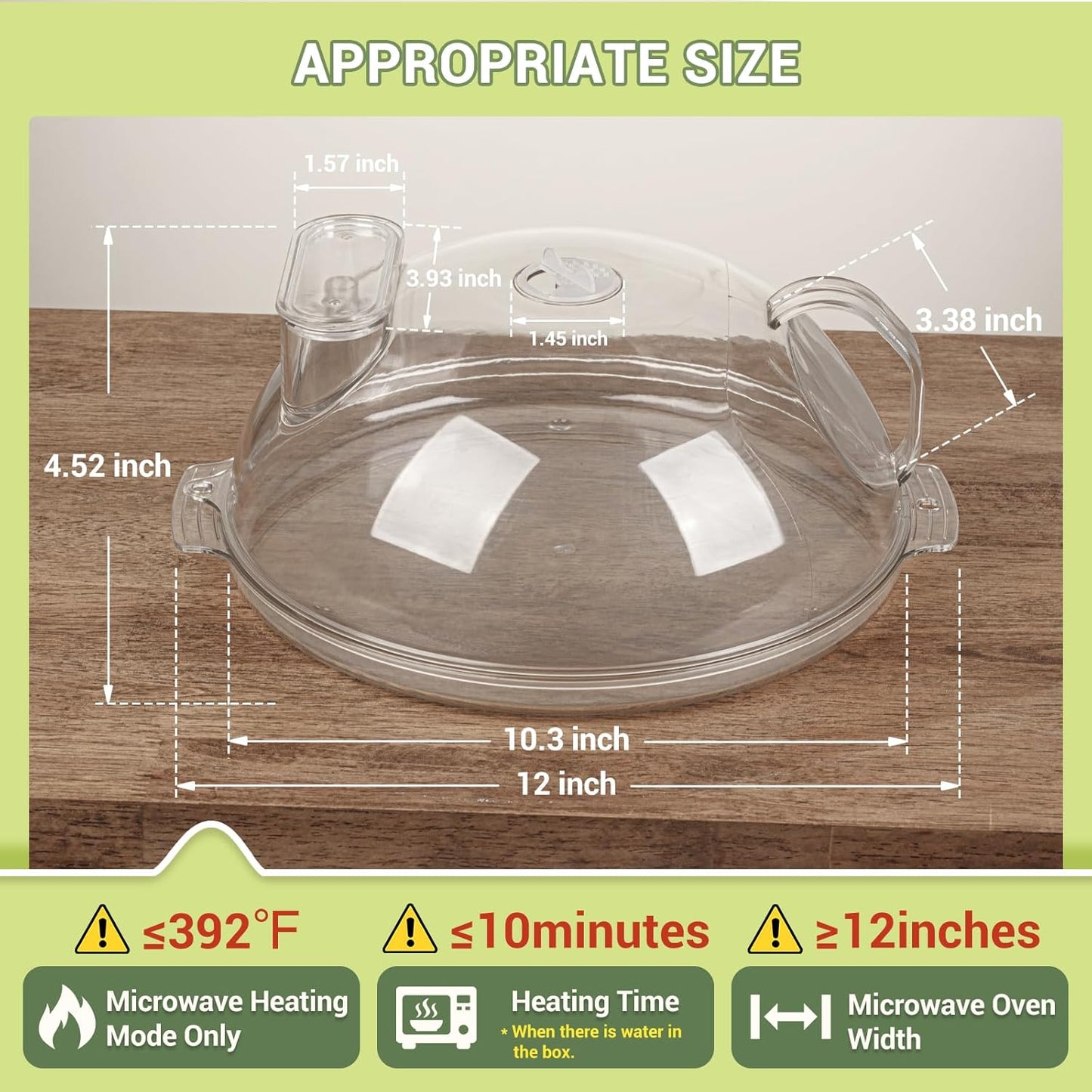 AirTight™ - Microwave Cover with Water Steamer