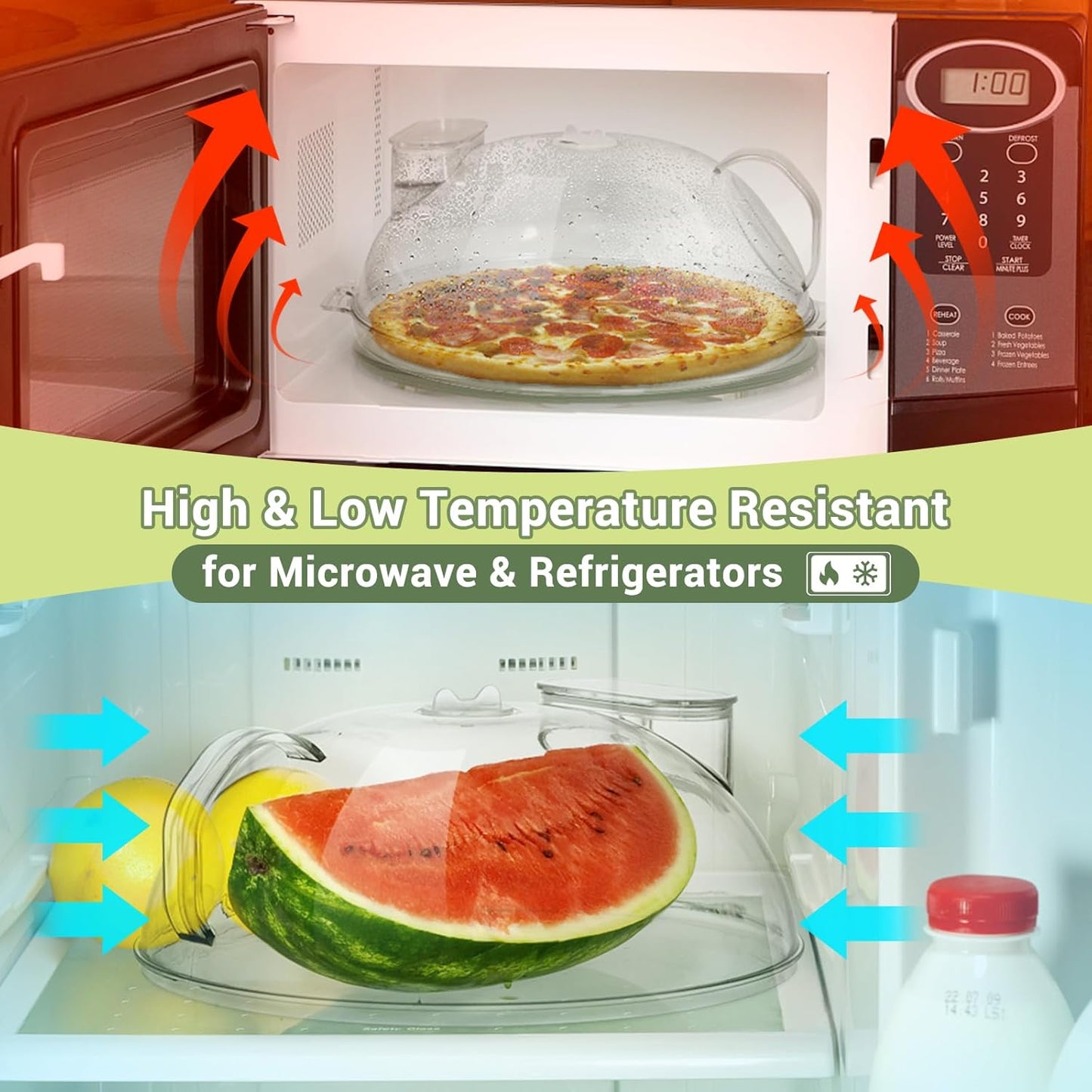 AirTight™ - Microwave Cover with Water Steamer