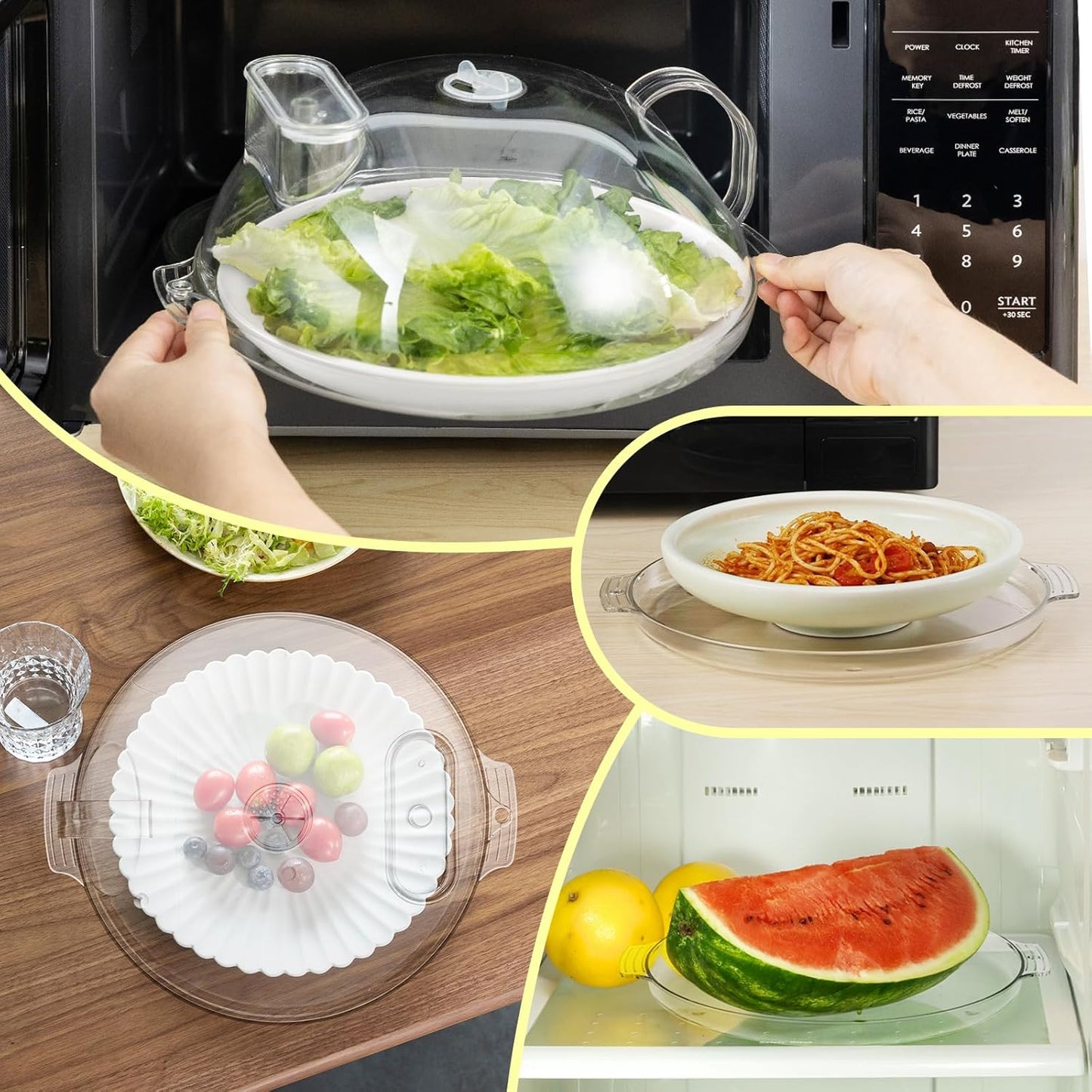 AirTight™ - Microwave Cover with Water Steamer