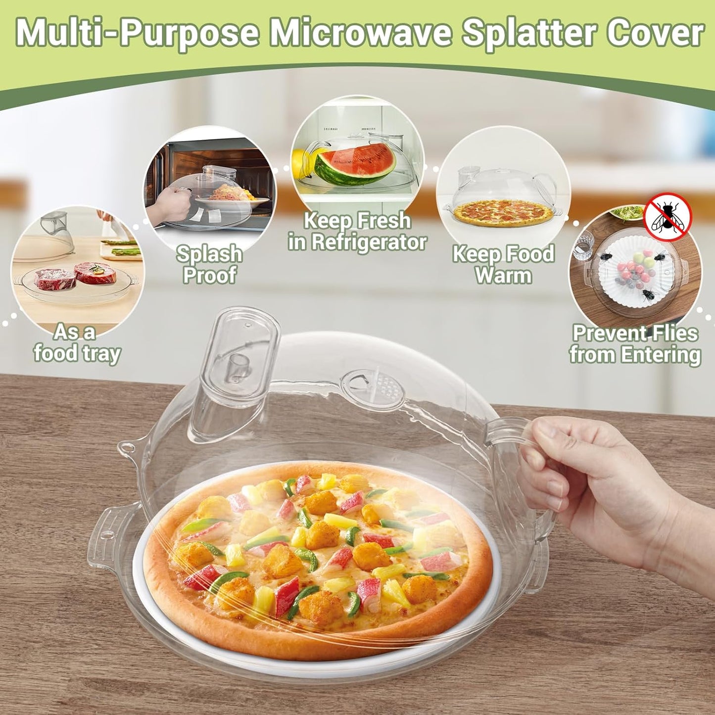 AirTight™ - Microwave Cover with Water Steamer