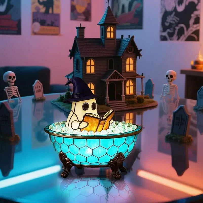 Bubbly - Ghost Bubble Bath Lamp - Halloween Colour-Change Night Light
