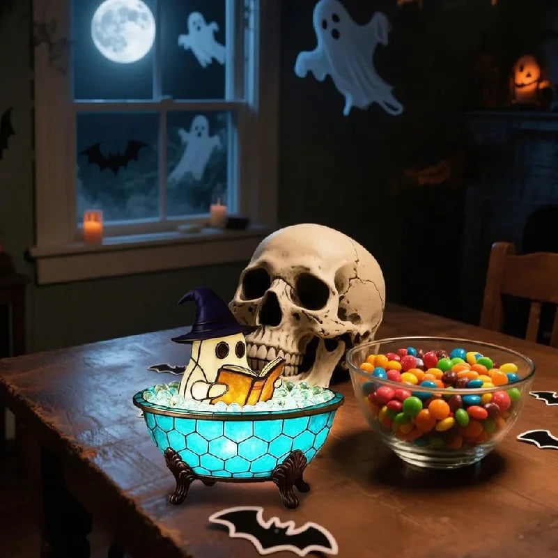 Bubbly - Ghost Bubble Bath Lamp - Halloween Colour-Change Night Light
