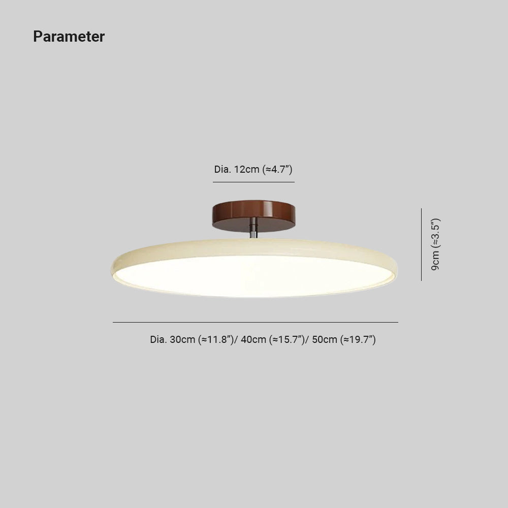 Dimensions guide for the modern adjustable flush mount ceiling light