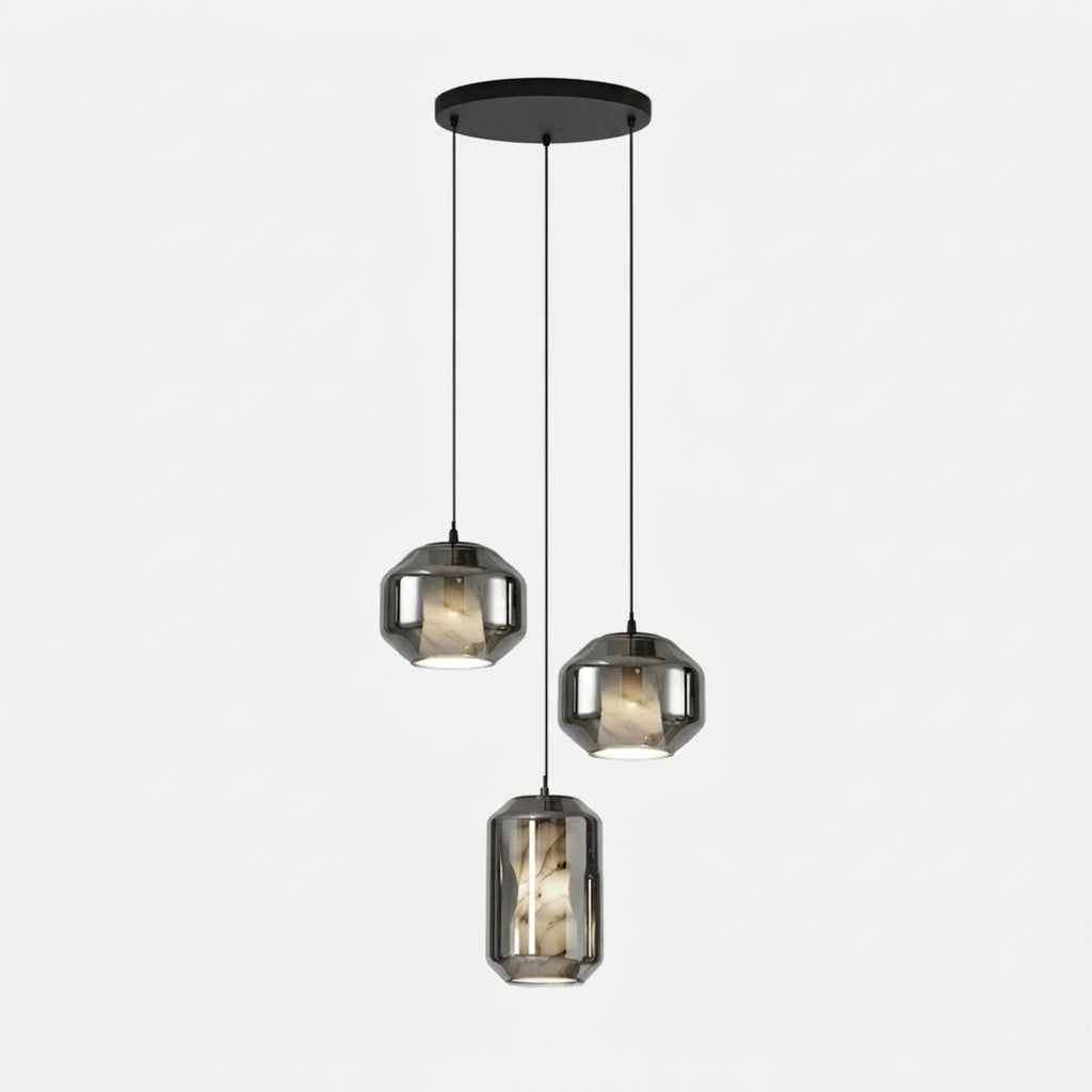 Bozla alabaster glass pendant light, additional product photo 6