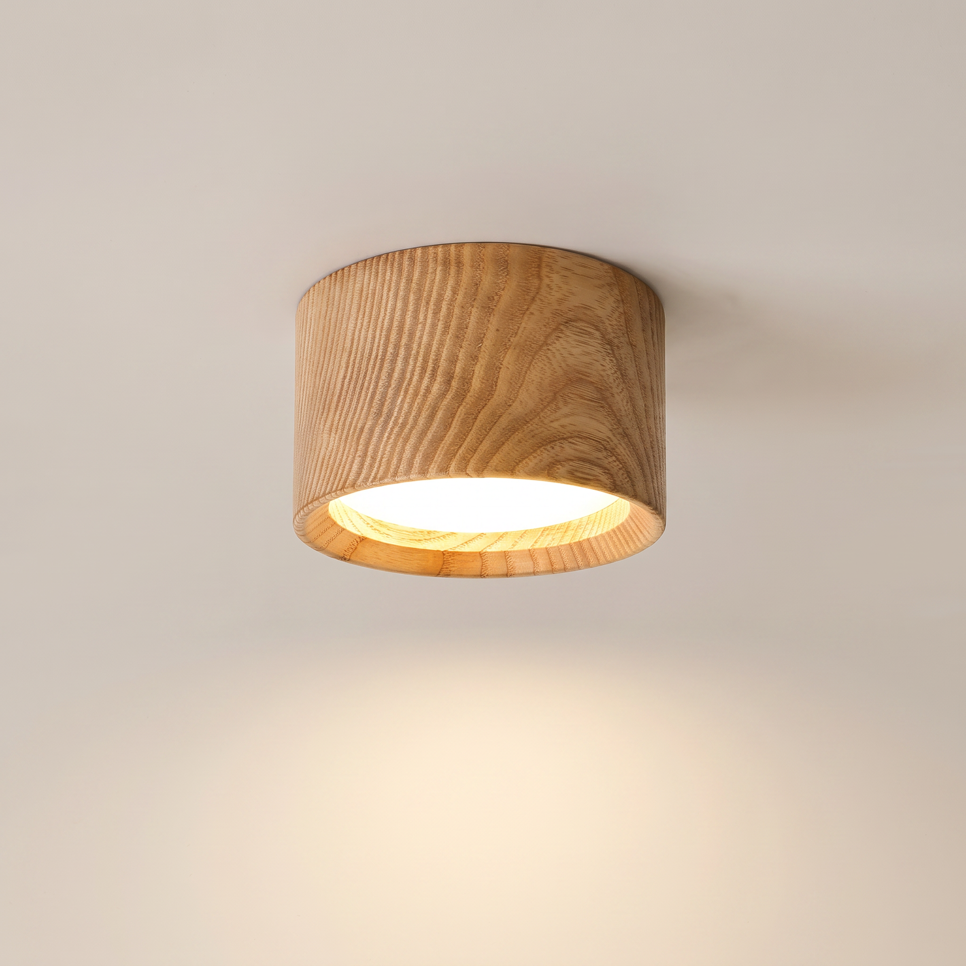 Buxpo solid wood surface mounted ceiling spotlight, hero shot