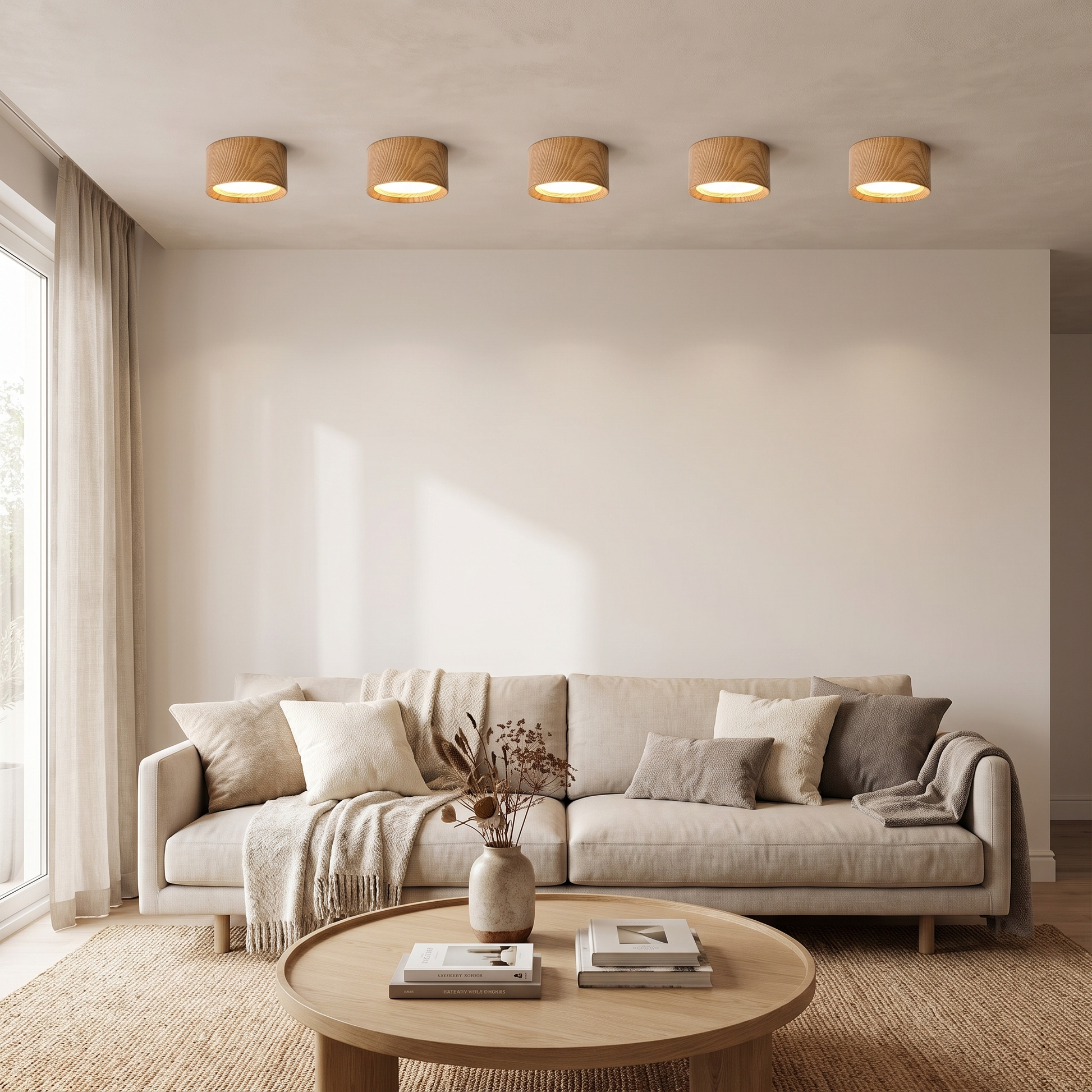 Buxpo ceiling spotlights in living room