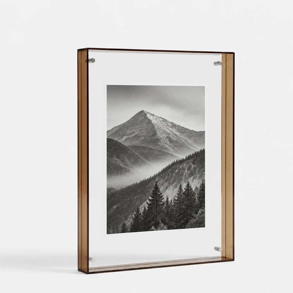 Byres acrylic photo frame, vibrant colour-edge design, product photo 4