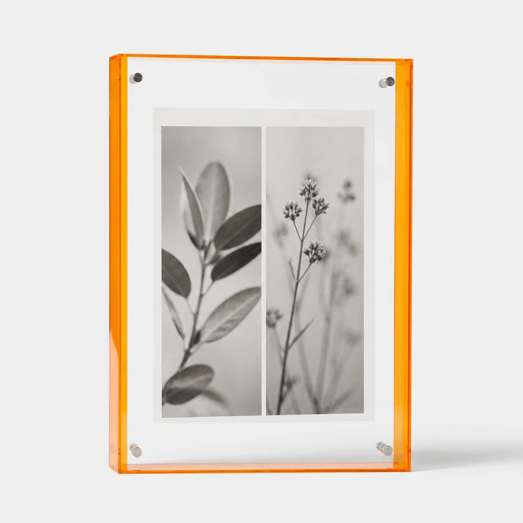 Byres acrylic photo frame, vibrant colour-edge design, product photo 6