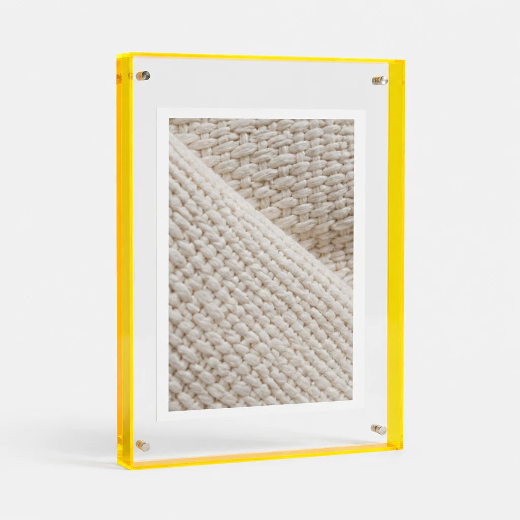 Byres acrylic photo frame, vibrant colour-edge design, product photo 8