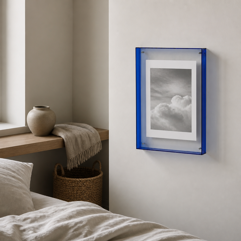 Byres acrylic photo frame, vibrant colour-edge design, product photo 9