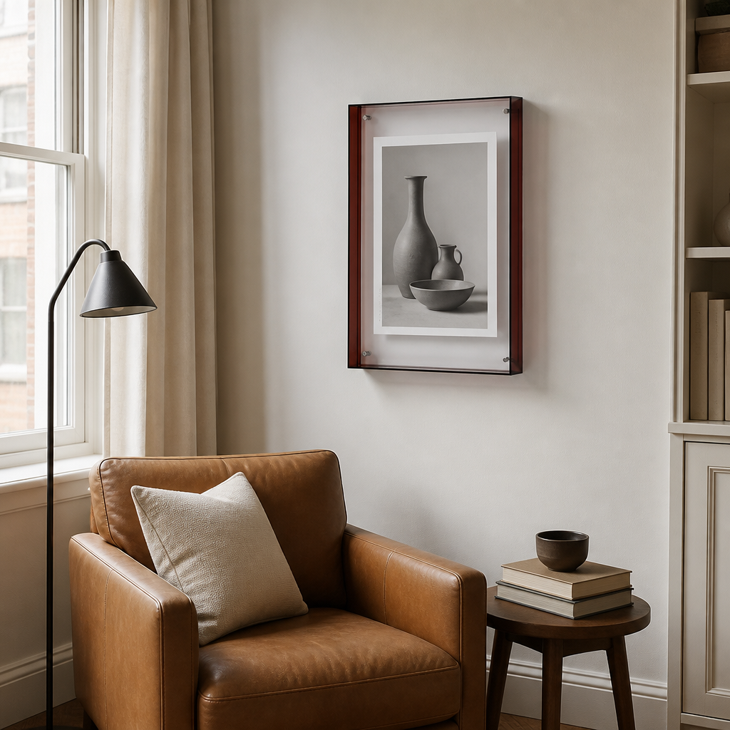 Byres acrylic photo frame, vibrant colour-edge design, product photo 13