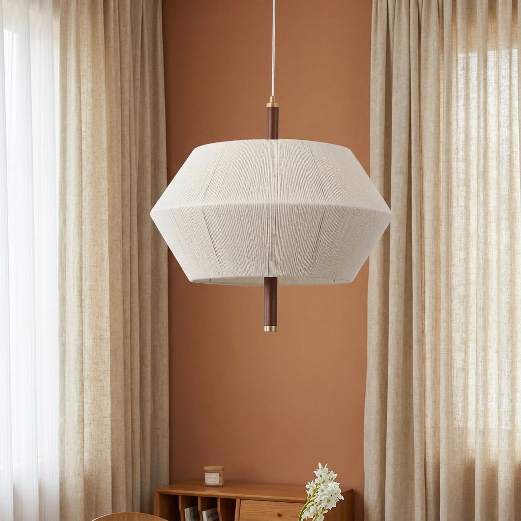Ceqo pendant light near a curtained window