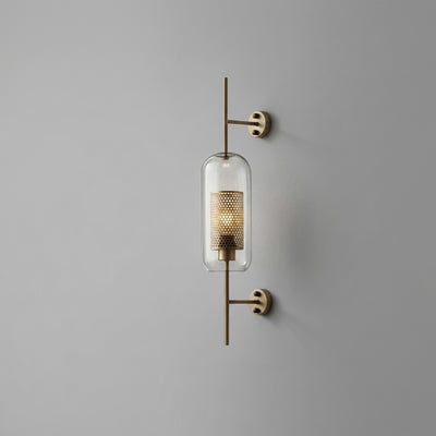 Gexli - Glass Wall Sconce - Modern Wall Light for Bedroom & Hallway