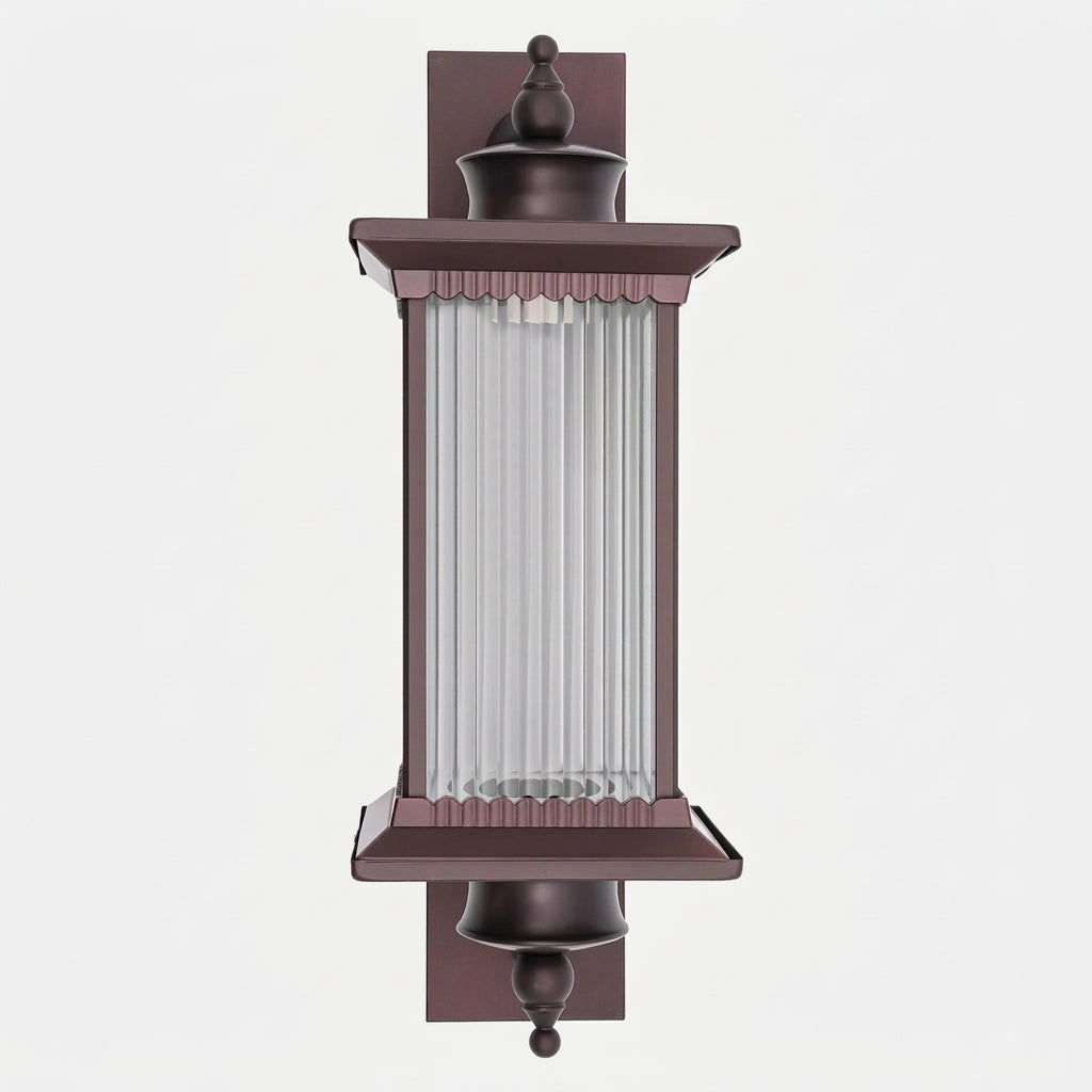 Gumzi exterior lantern wall light product shot on white background