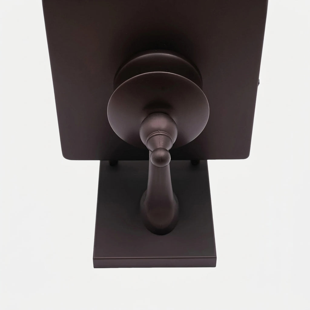 Gumzi exterior lantern wall light close-up of bottom of the wall fixture