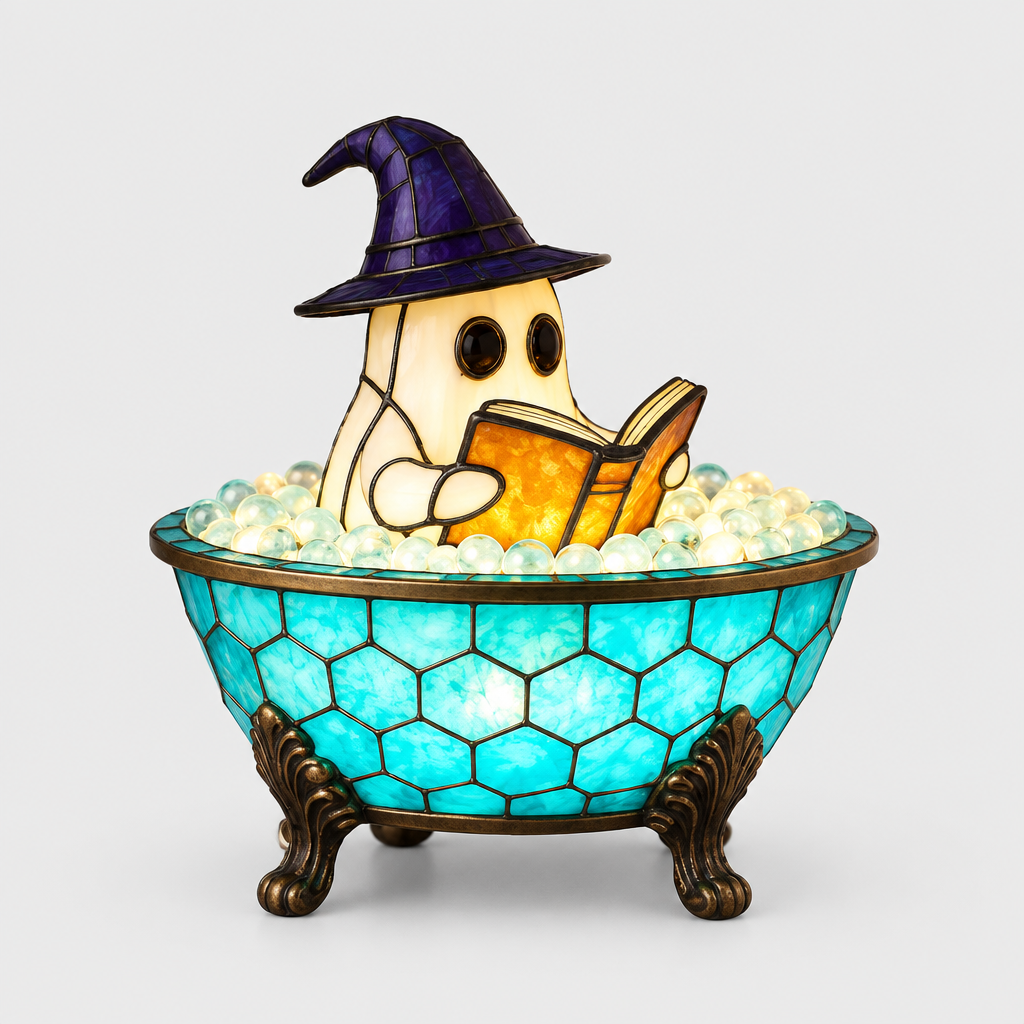 Bubbly - Ghost Bubble Bath Lamp - Halloween Colour-Change Night Light