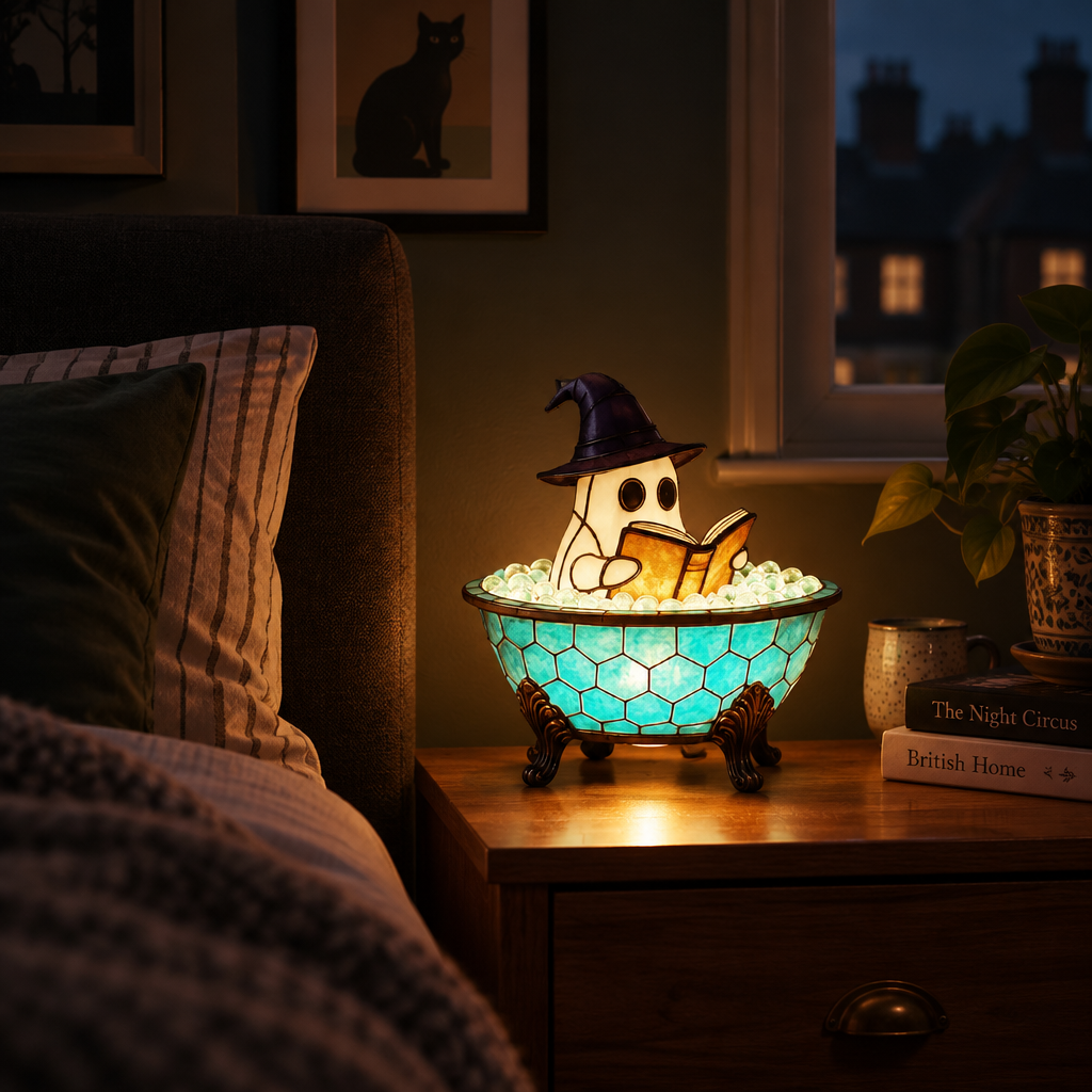 Bubbly - Ghost Bubble Bath Lamp - Halloween Colour-Change Night Light