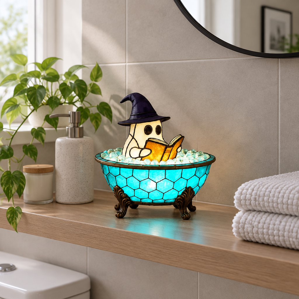Bubbly - Ghost Bubble Bath Lamp - Halloween Colour-Change Night Light