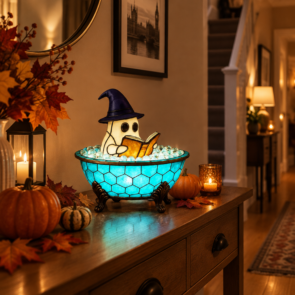 Bubbly - Ghost Bubble Bath Lamp - Halloween Colour-Change Night Light