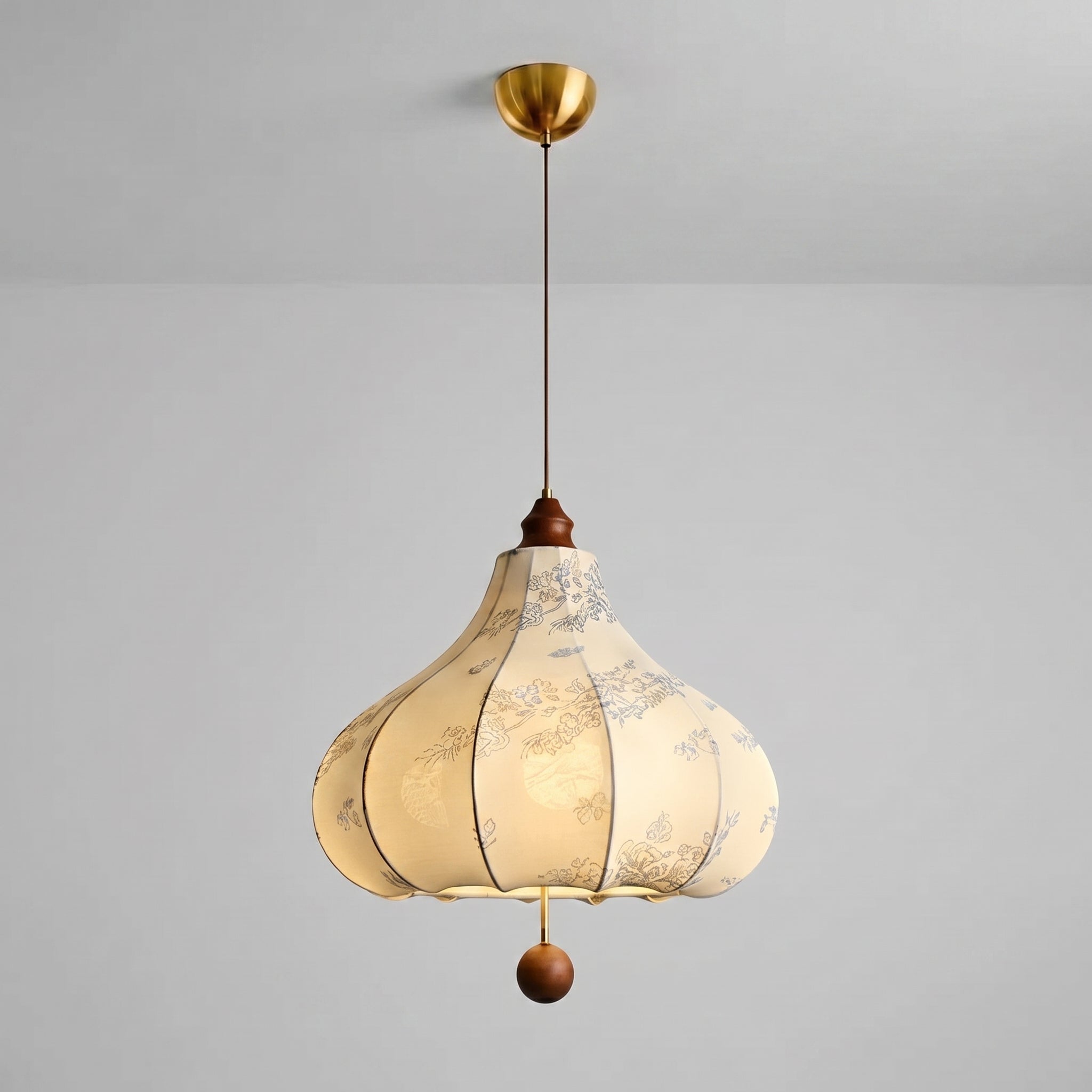 Naxlu French garland pendant light alternate view on white background