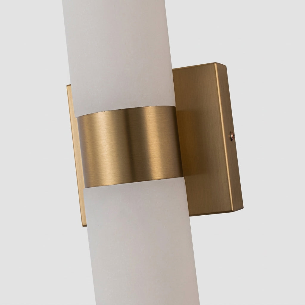 Macro detail of Subxo Brass wall mount bracket