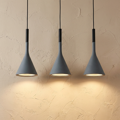 Ters - Modern Nordic Funnel Pendant Light - Minimalist Resin Ceiling Lamp