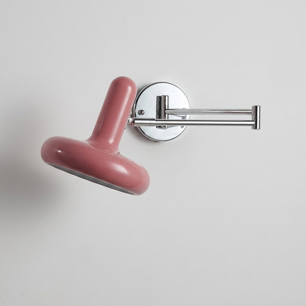 Tolzi wall sconce in pink, studio shot
