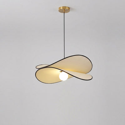 Ujnu - Japandi Wabi-Sabi Dragonfly Pendant Light - Natural Fabric Ceiling Light