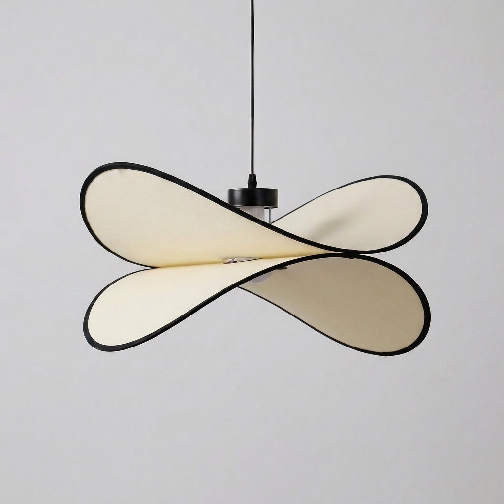 Ujnu dragonfly pendant light on a grey studio background