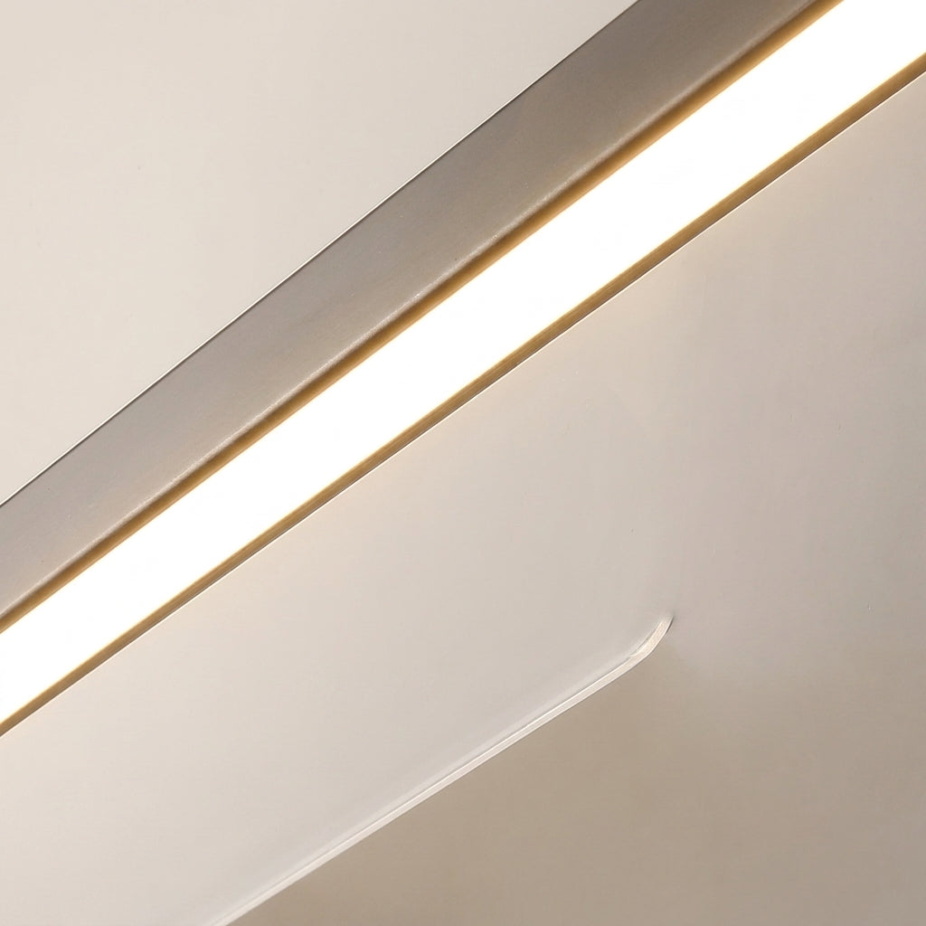 Close-up of Uvza pendant light showing warm light glow along the diffuser edge