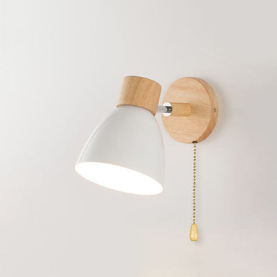 Vexol - Modern Nordic Wooden Wall Sconce - Adjustable Macaron Reading Light