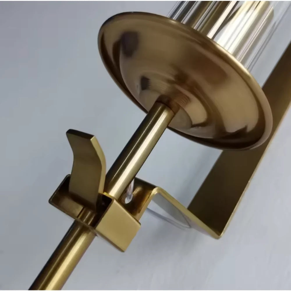 Close-up of the  bottom of the Xilpo wall sconce's frame