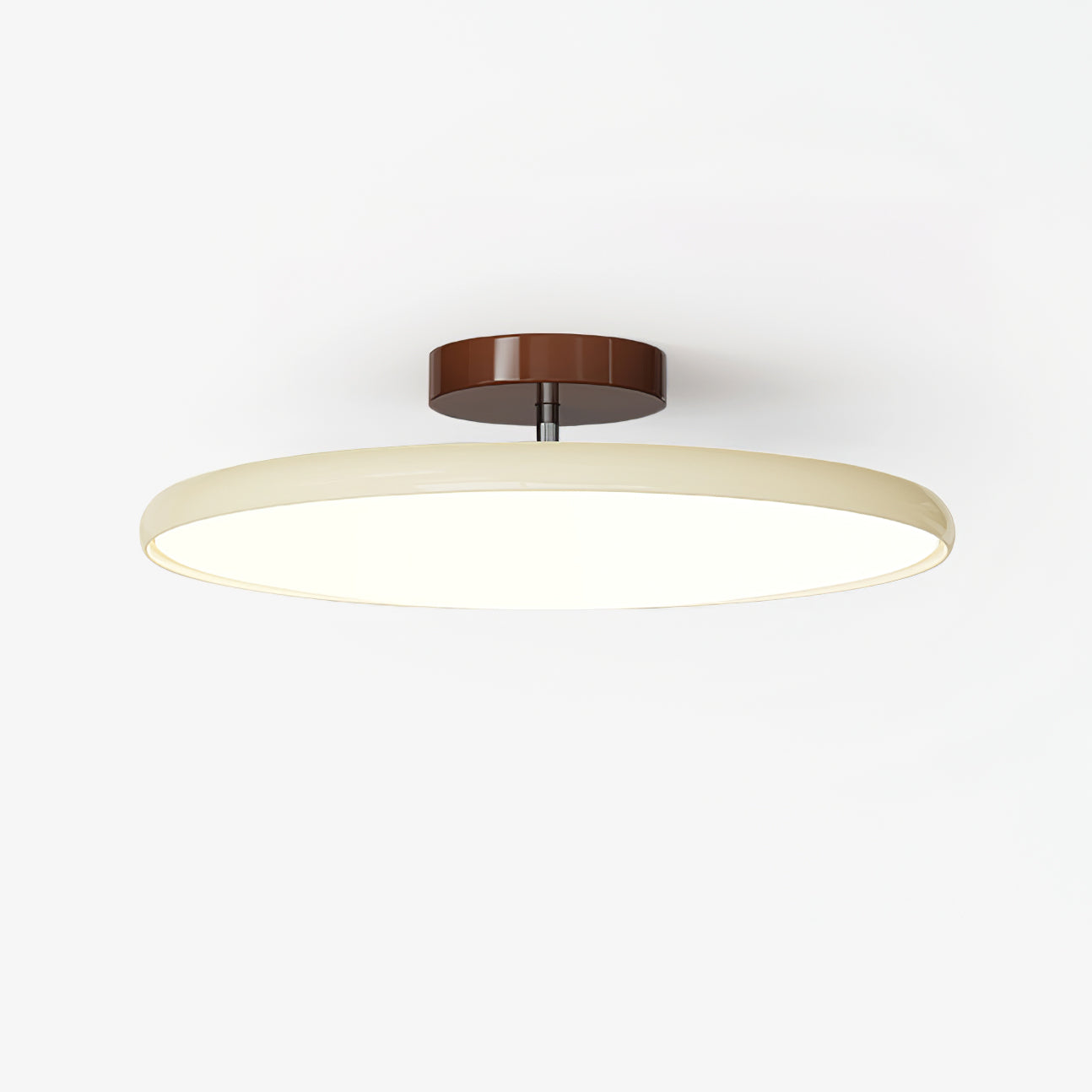 Beige Nordic minimalist adjustable xome ceiling lamp isolated on a white background